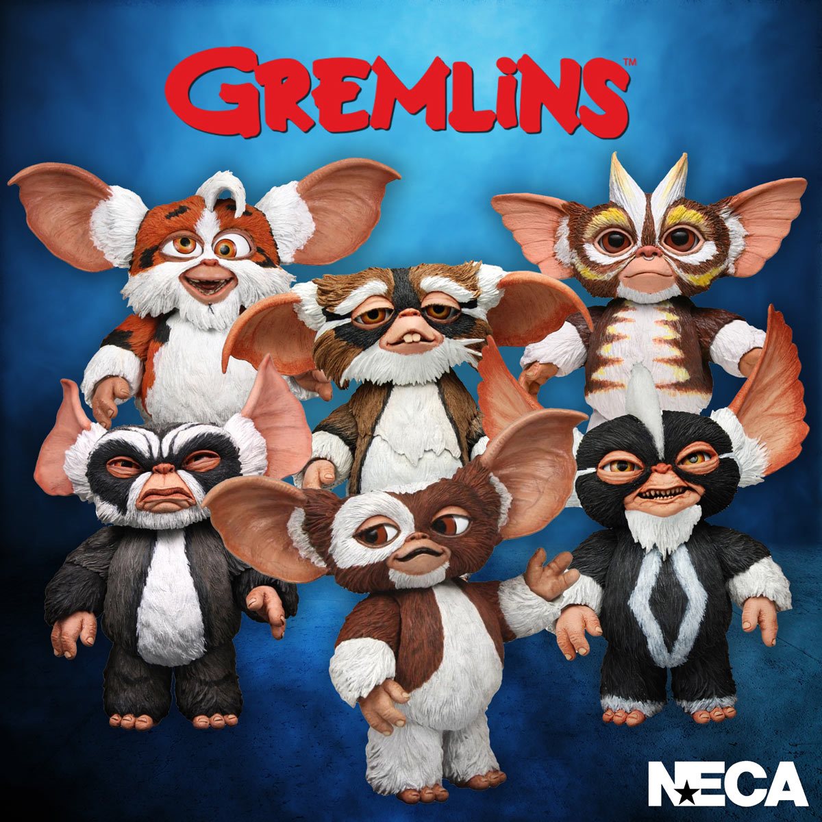 Gremlins Mogwais 7-Inch Scale Action Figure Set of 6