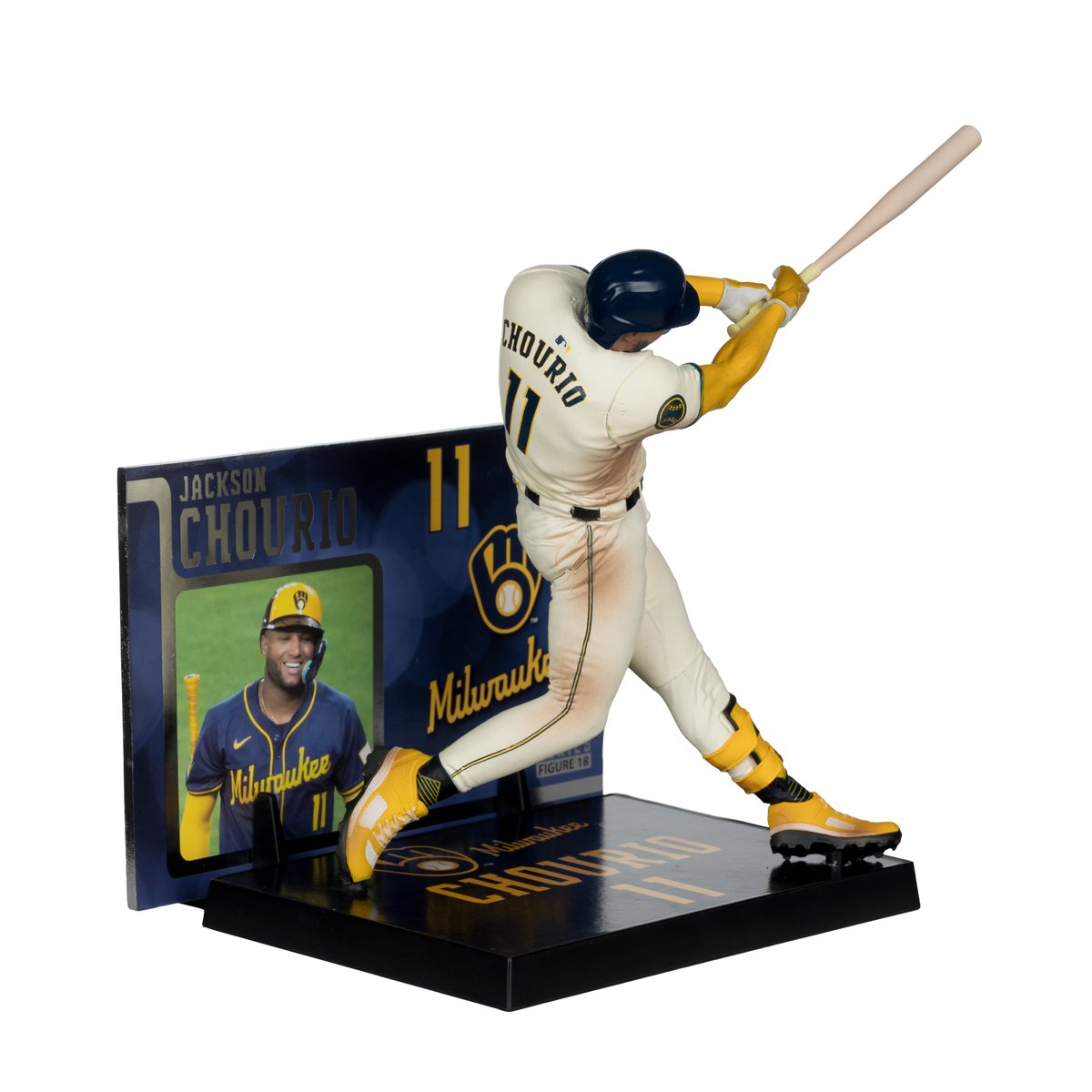 MLB SportsPicks Milwaukee Brewers Jackson Chourio 7-Inch Posed Figure