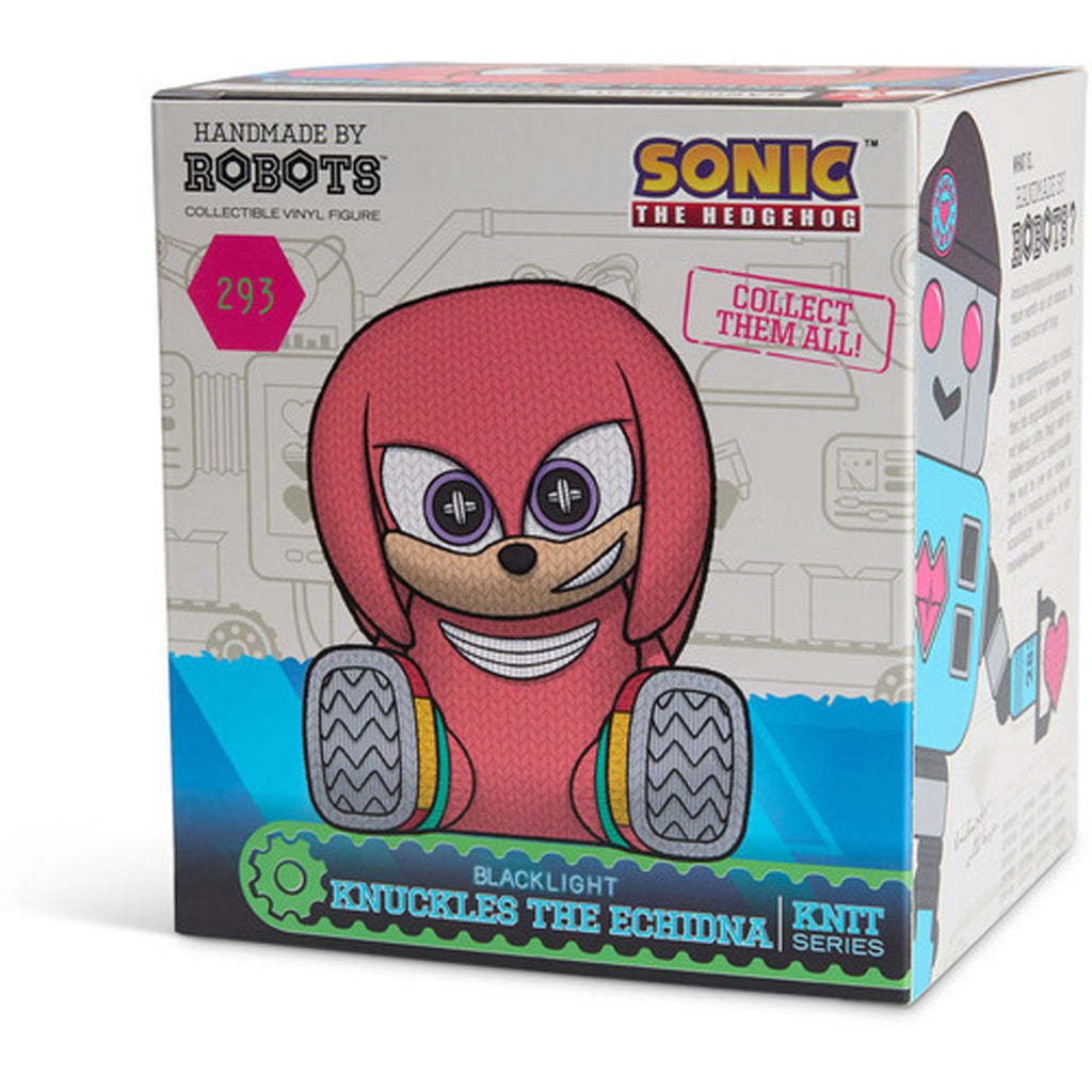 Sonic the Hedgehog Knuckles #293 Blacklight Handmade By Robots Vinyl Figure