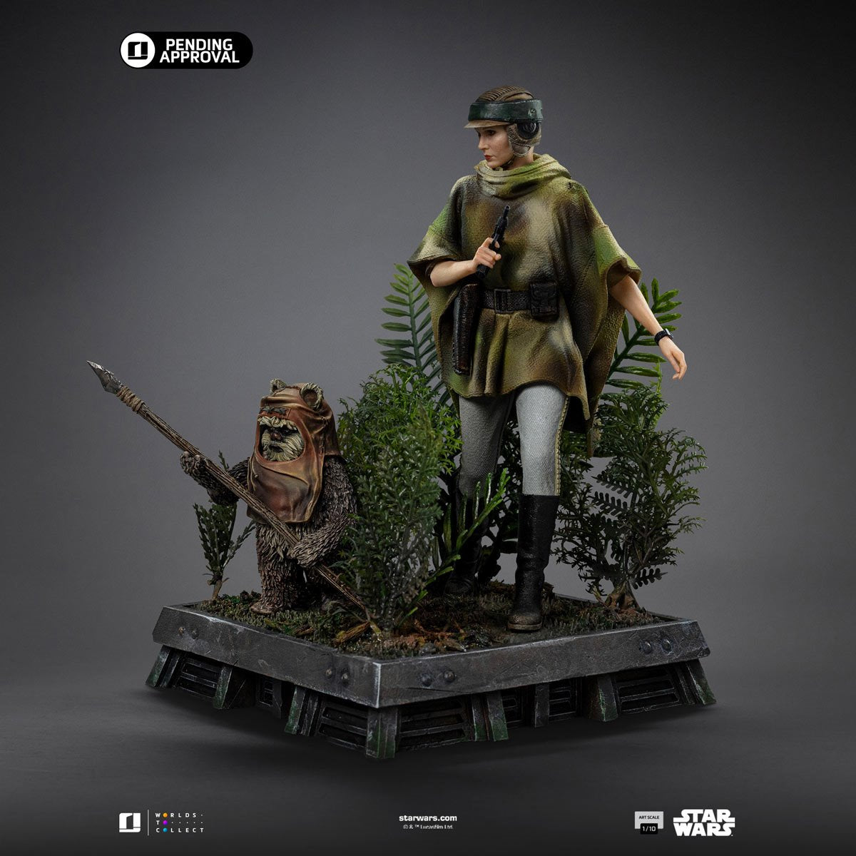 Star Wars: Return of the Jedi Leia and Wicket 1:10 Art Scale Limited Edition Statue