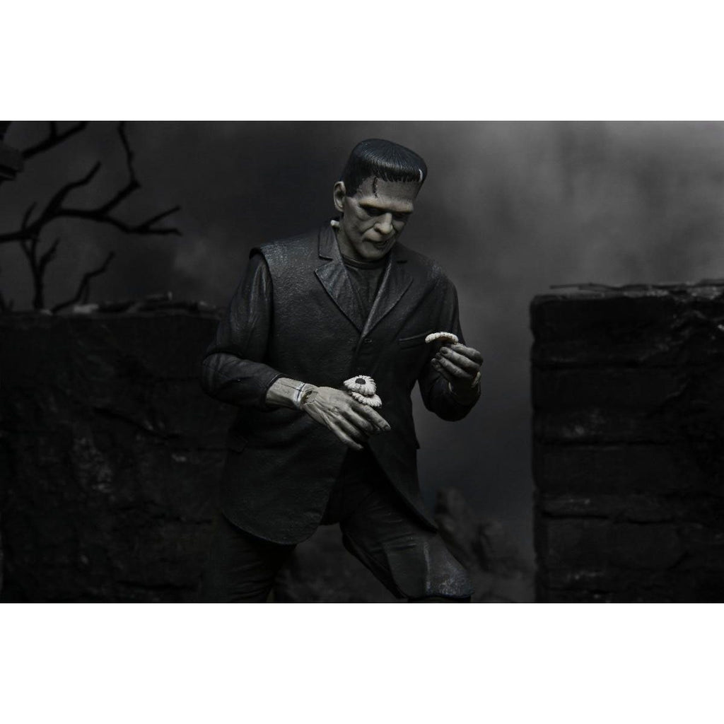 Universal Monsters Ultimate Frankenstein Black and White 7-Inch Scale Action Figure