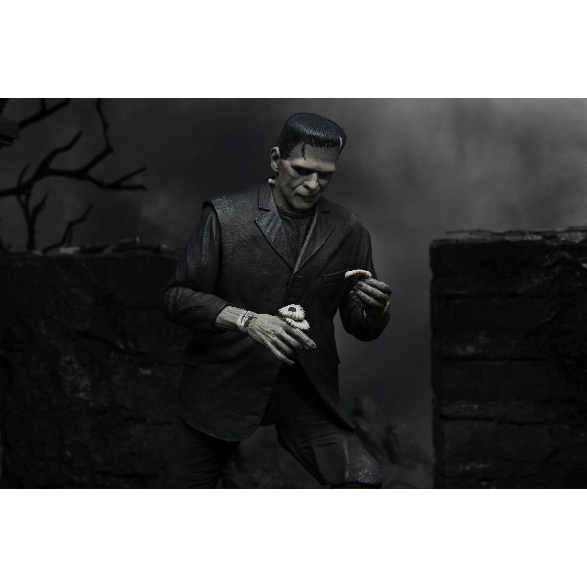 Universal Monsters Ultimate Frankenstein Black and White 7-Inch Scale Action Figure