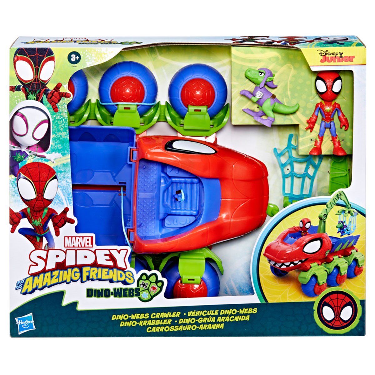 Spidey and His Amazing Friends Dino-Webs Crawler Toy Car Playset