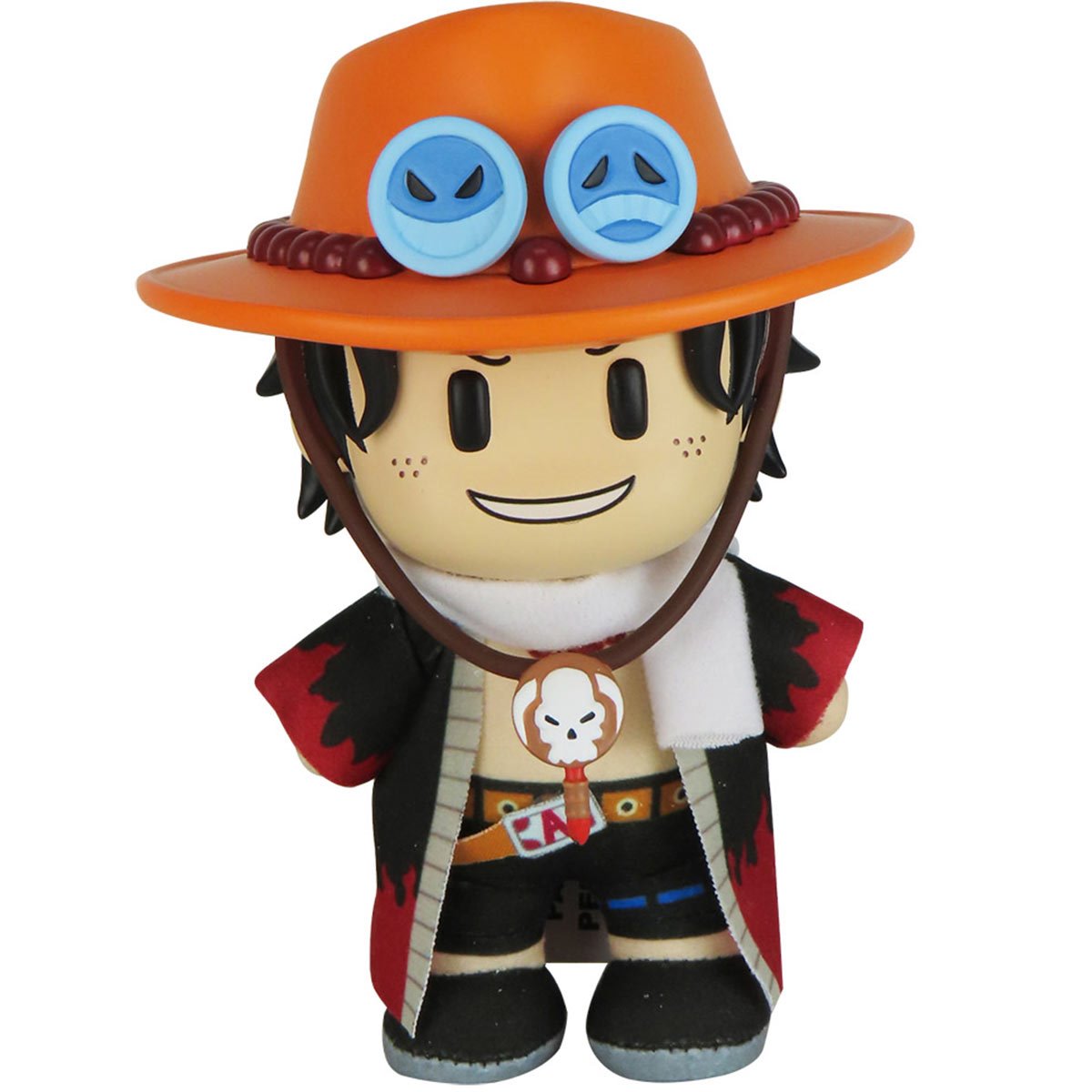 One Piece Ace Alabasta FigureKey Vinyl Head 4 1/2-Inch Moveable Plush