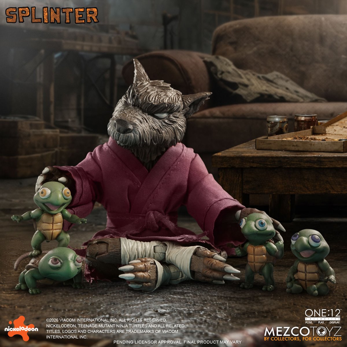 Teenage Mutant Ninja Turtles Master Splinter One:12 Collective Action Figure