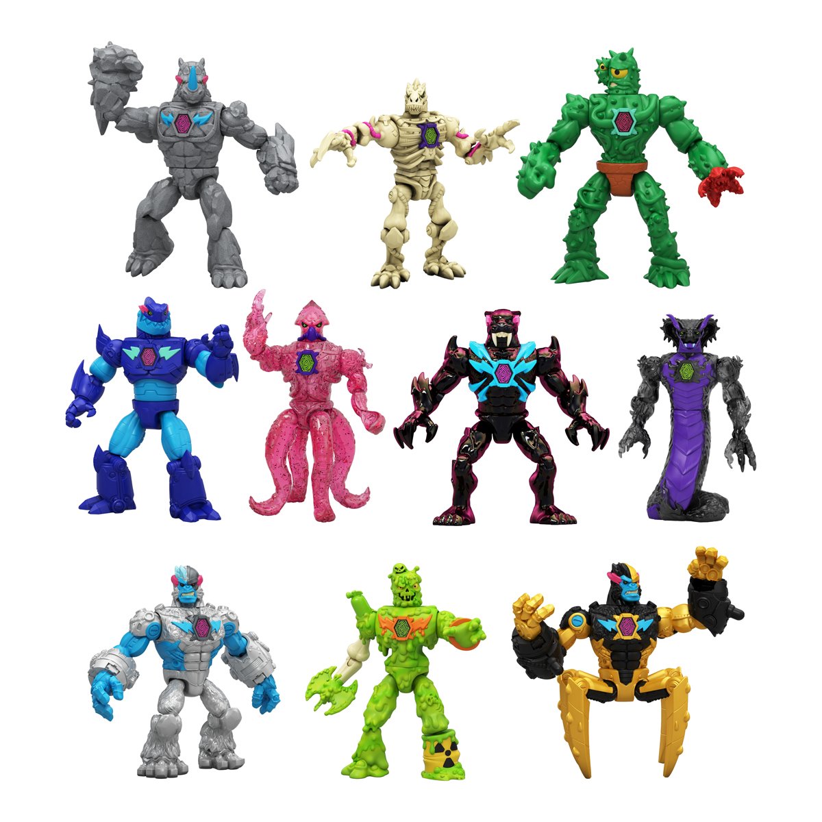 MrBeast Lab Hybrids Action Figure Kit Case of 8
