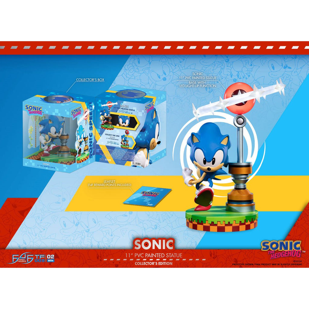 Sonic the Hedgehog Light-Up Sonic Collector's Edition 11-Inch Statue