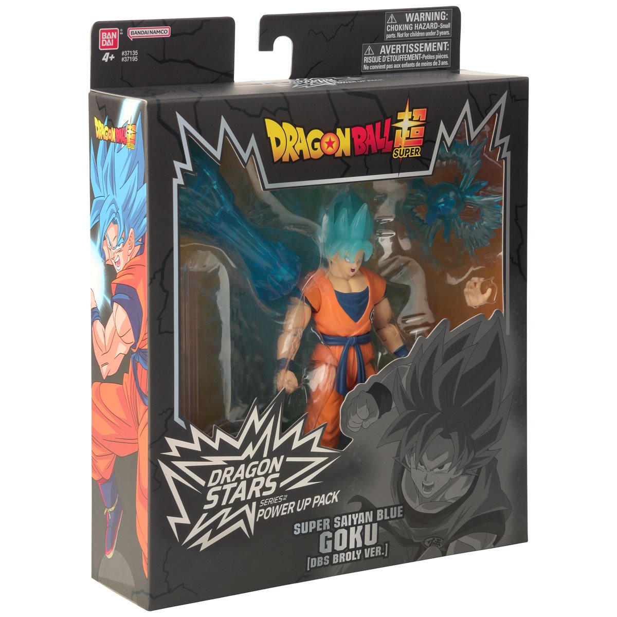 Dragon Ball Super Dragon Stars Power-Up Pack Super Saiyan Blue Goku DBS Broly Version Action Figure