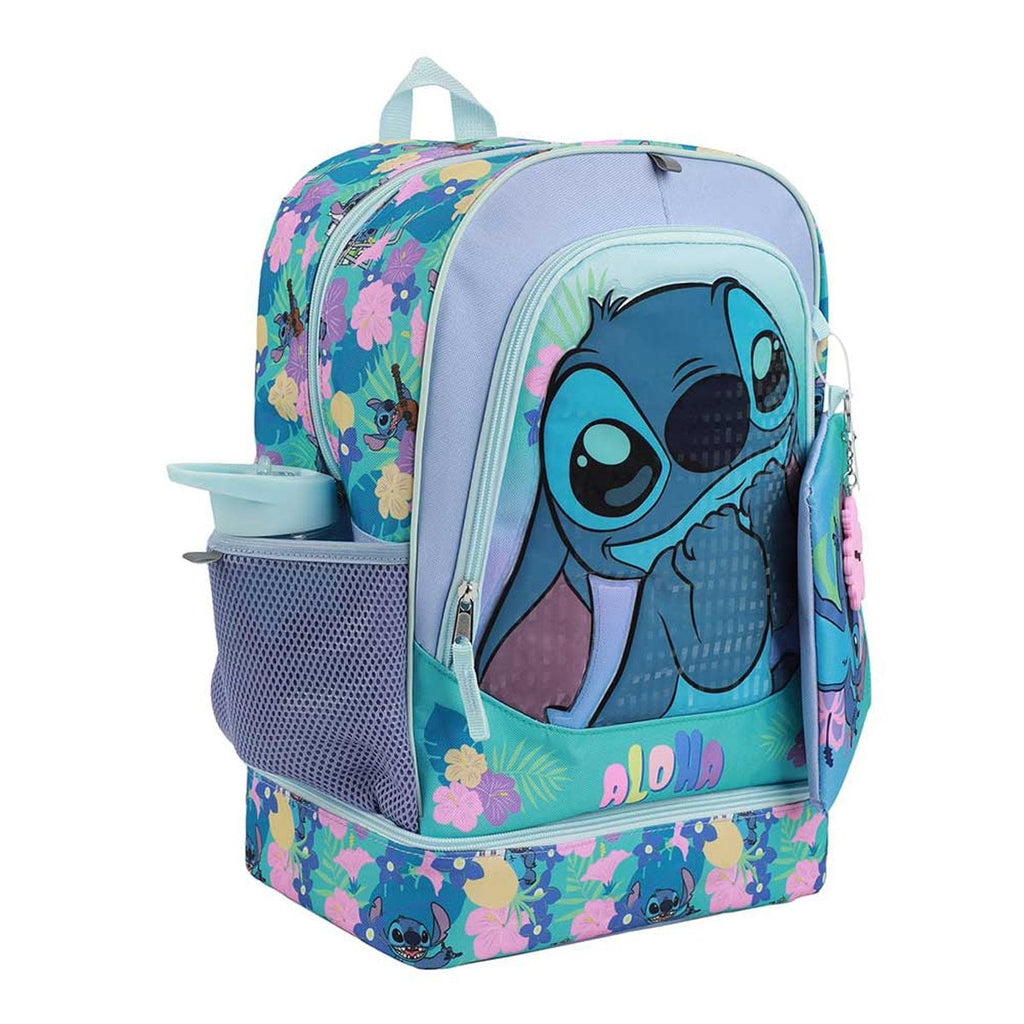 Lilo & Stitch Aloha Floral Print Youth Backpack 5-Piece Set