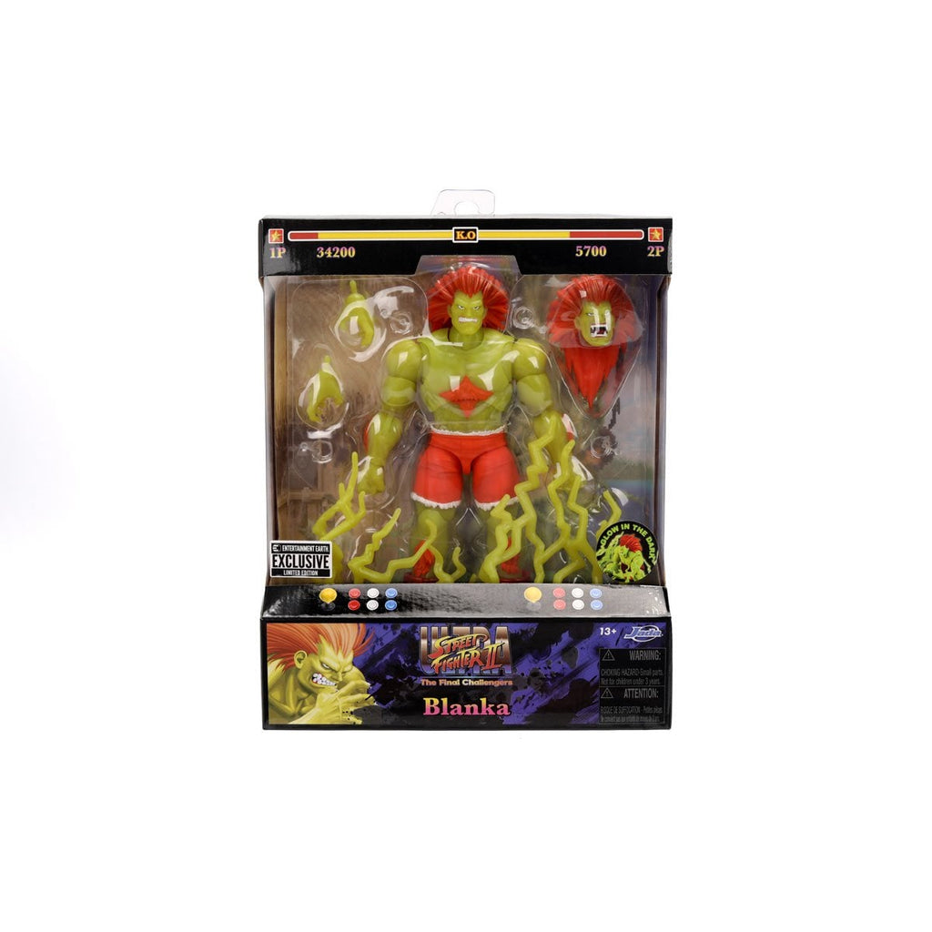 Ultra Street Fighter II Blanka Glow-in-the-Dark 6-Inch Scale Action Figure - Entertainment Earth Exclusive