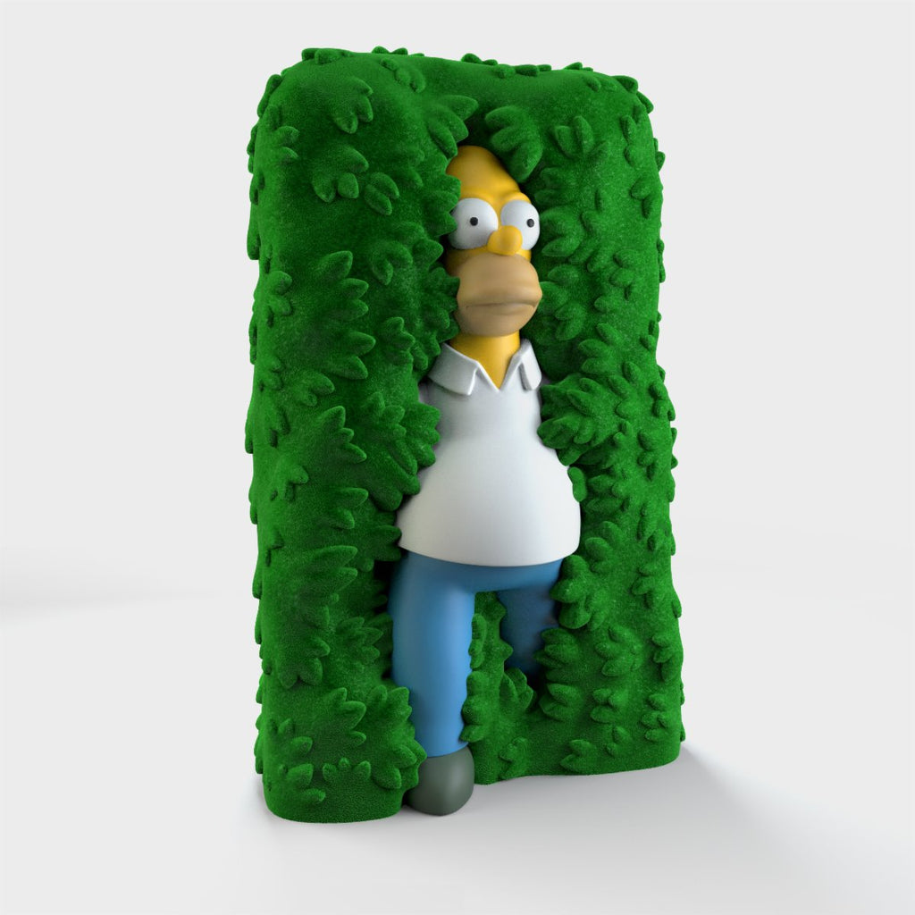 The Simpsons Homer in Hedge 36-Inch Flocked Art Giant