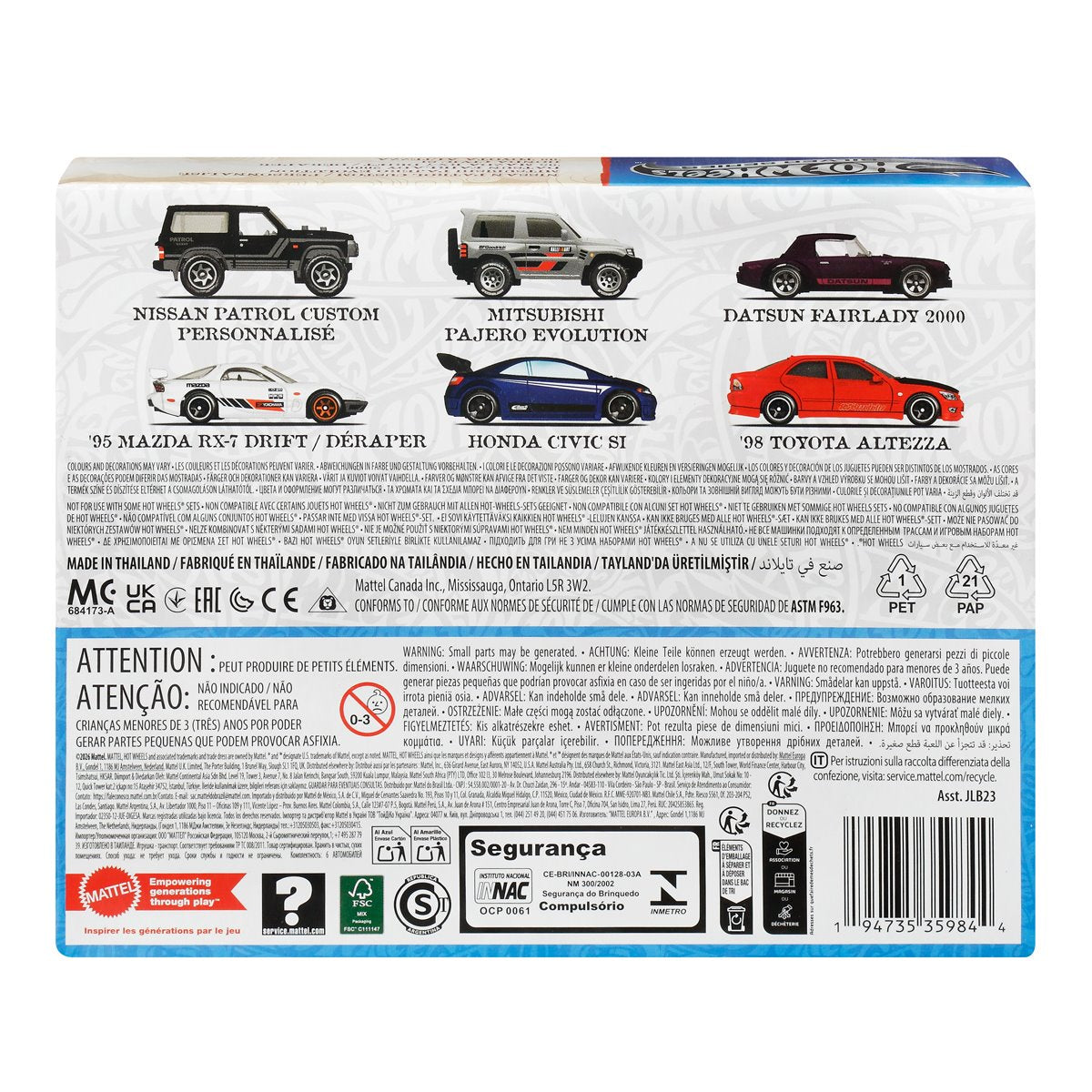 Hot Wheels Streets of Japan 2026 Vehicle Case of 6