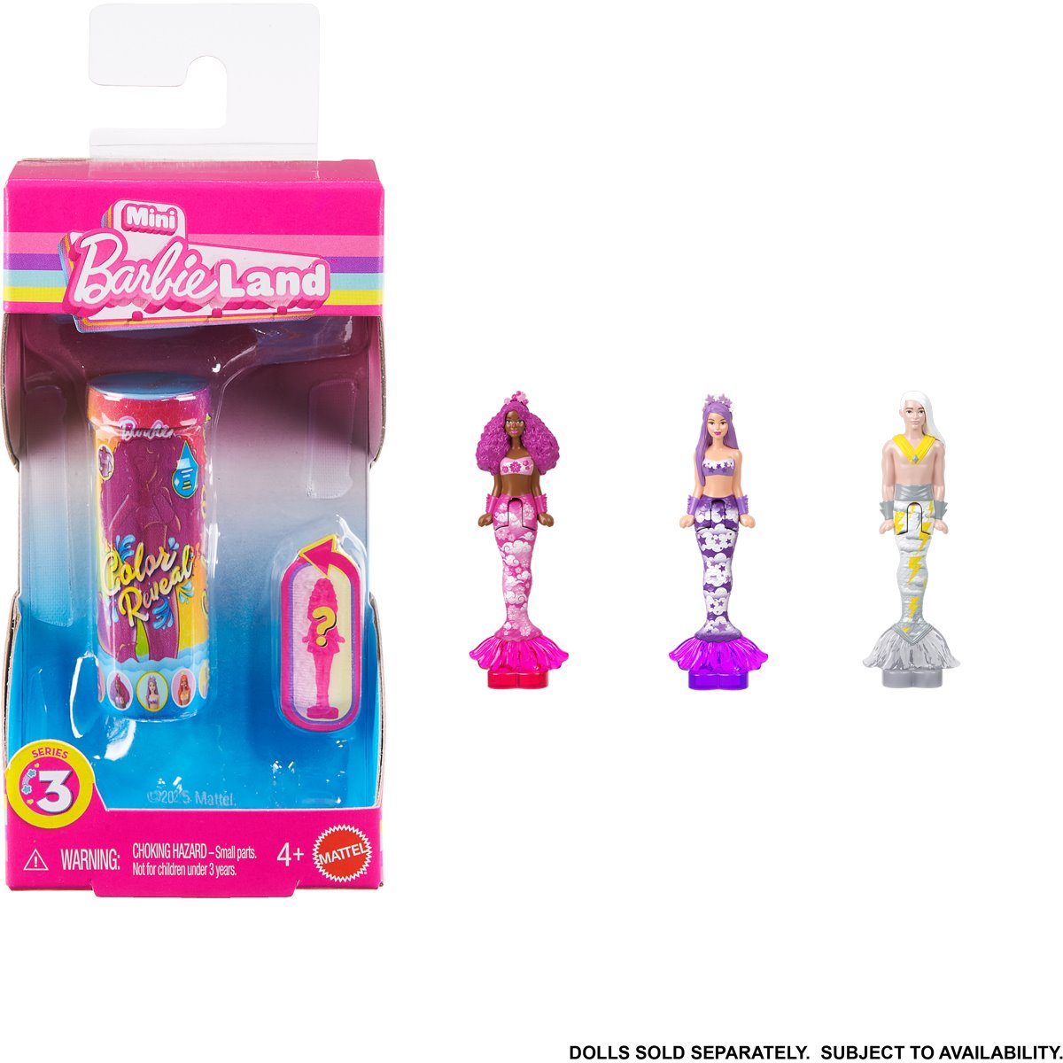 Mini BarbieLand Color Reveal Mermaid Series 3 Doll Case of 16