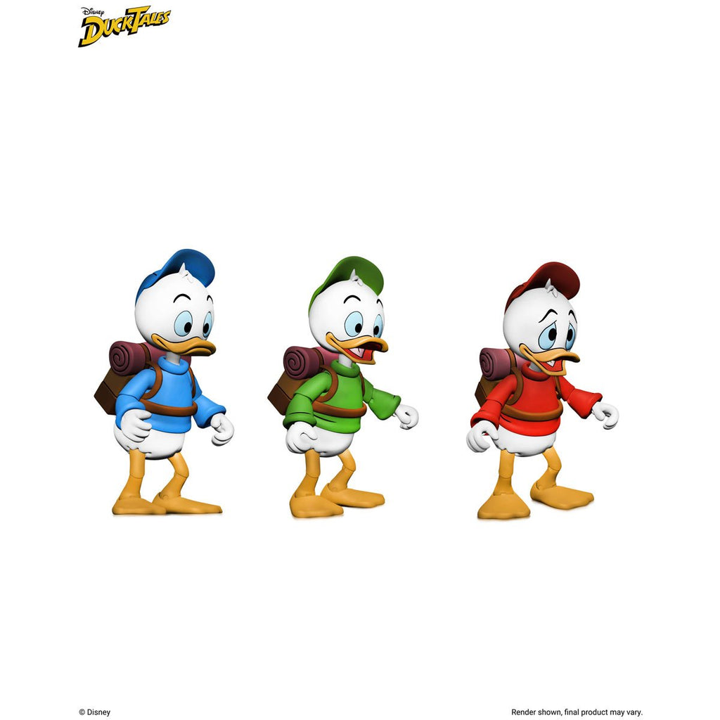 DuckTales Ultimate Huey, Dewey, and Louie 7-Inch Scale Action Figure 3-Pack