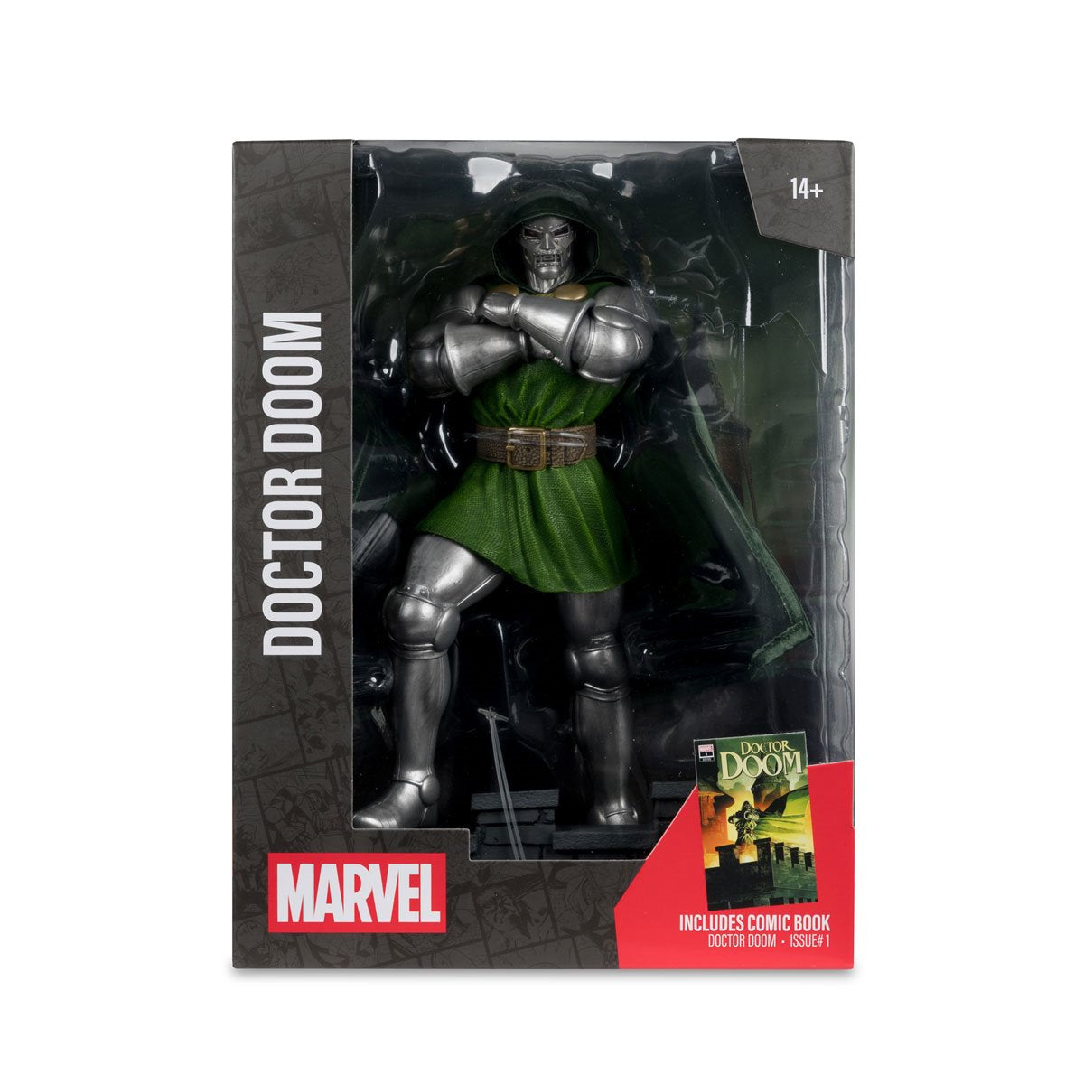 Marvel Wave 8 Doctor Doom #1 1:6 Scale Posed Figure with Scene and Comic