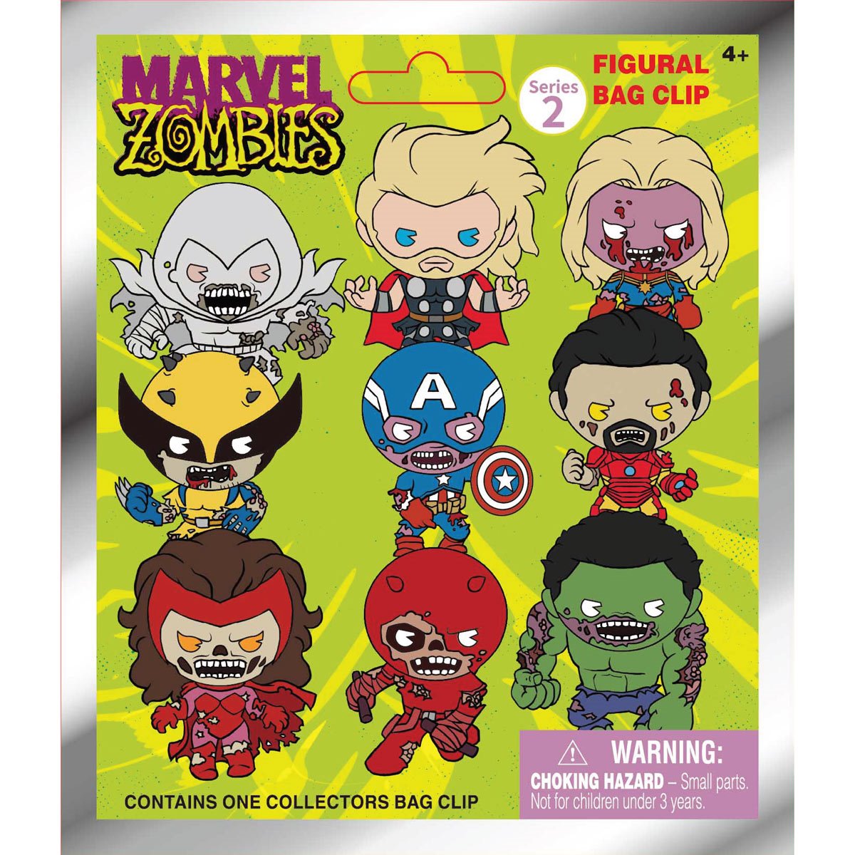 Marvel Zombies Series 2 3D Foam Bag Clip Random 6-Pack