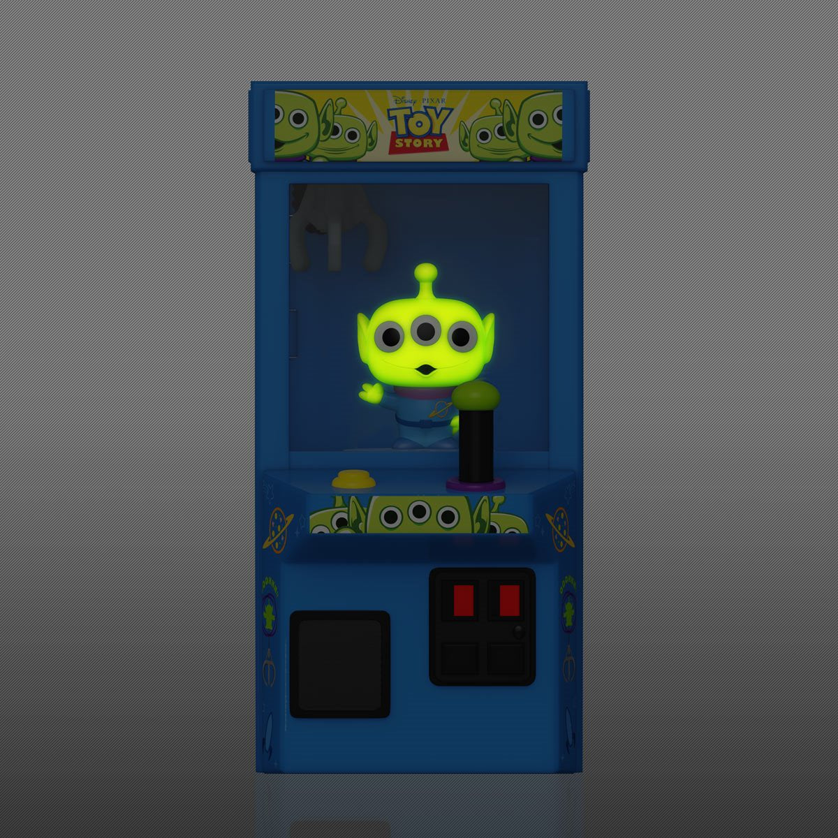 Toy Story Alien Claw Glow-in-the-Dark 8-Bit Funko Bitty Pop! Arcade Cabinet