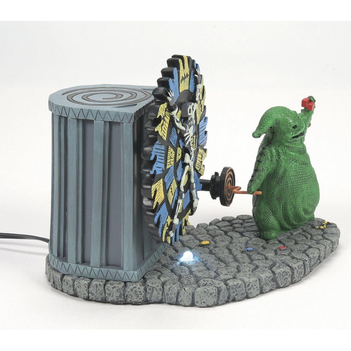 The Nightmare Before Christmas Village Oogie Boogie Gives a Spin Statue