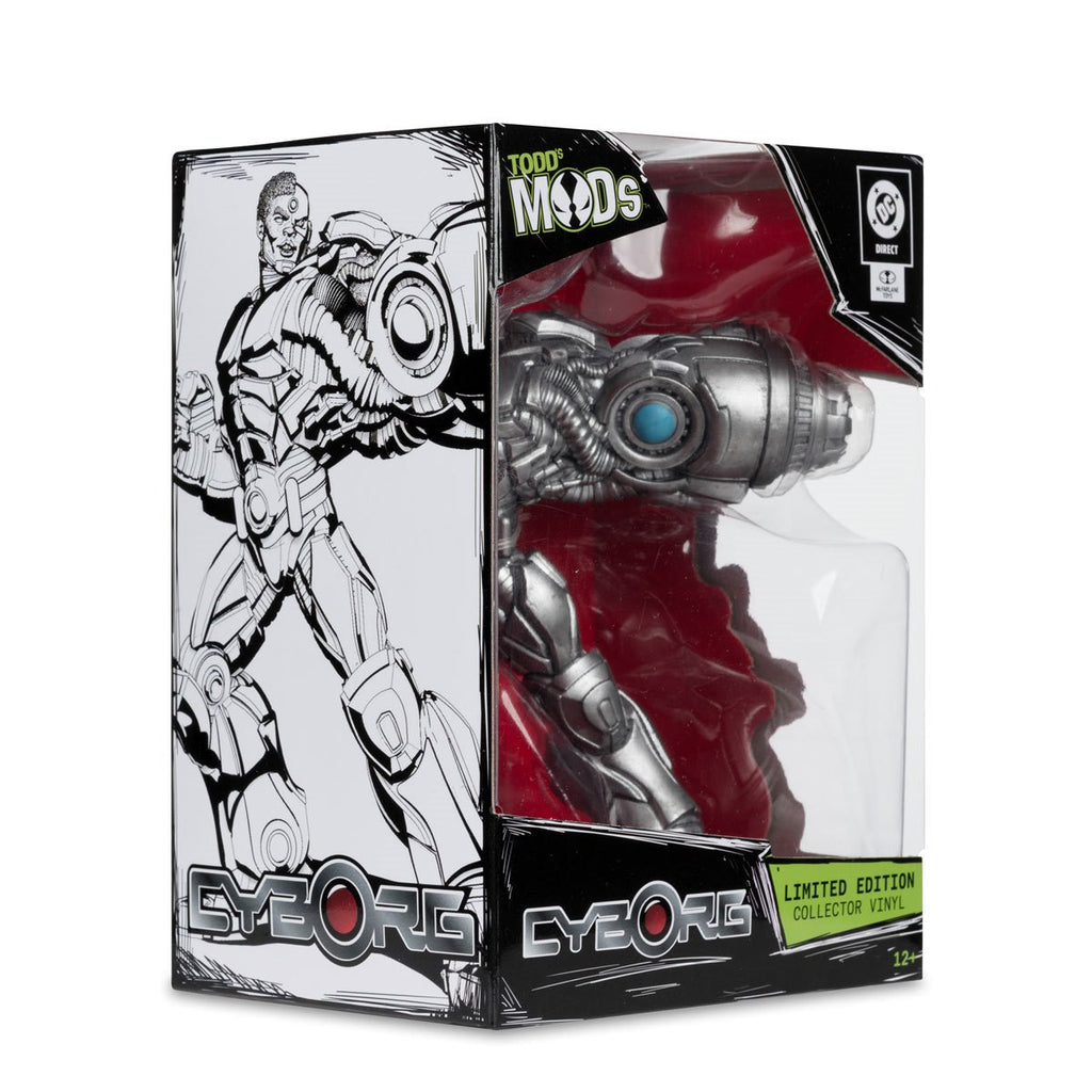 DC Direct Collector Vinyl Wave 4 Cyborg Todd's Mods Limited Edition 4 1/2-Inch Scale Posed Figure