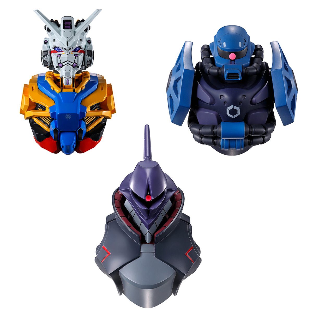Mobile Suit Gundam GQuuuuuuX Gundam MS Head Magnet Case of 4