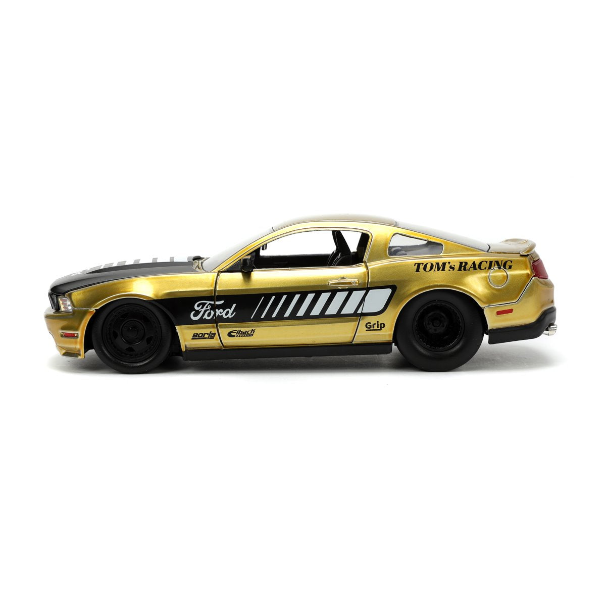 Bigtime Muscle 2010 Ford Mustang GT Tom's Racing 1:24 Scale Die-Cast Metal Vehicle