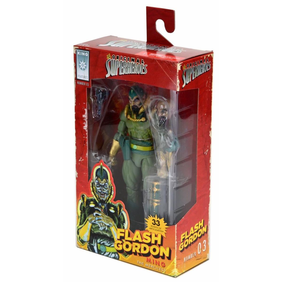 King Features Original Superheroes Series 1 7-Inch Scale Action Figure Set of 3