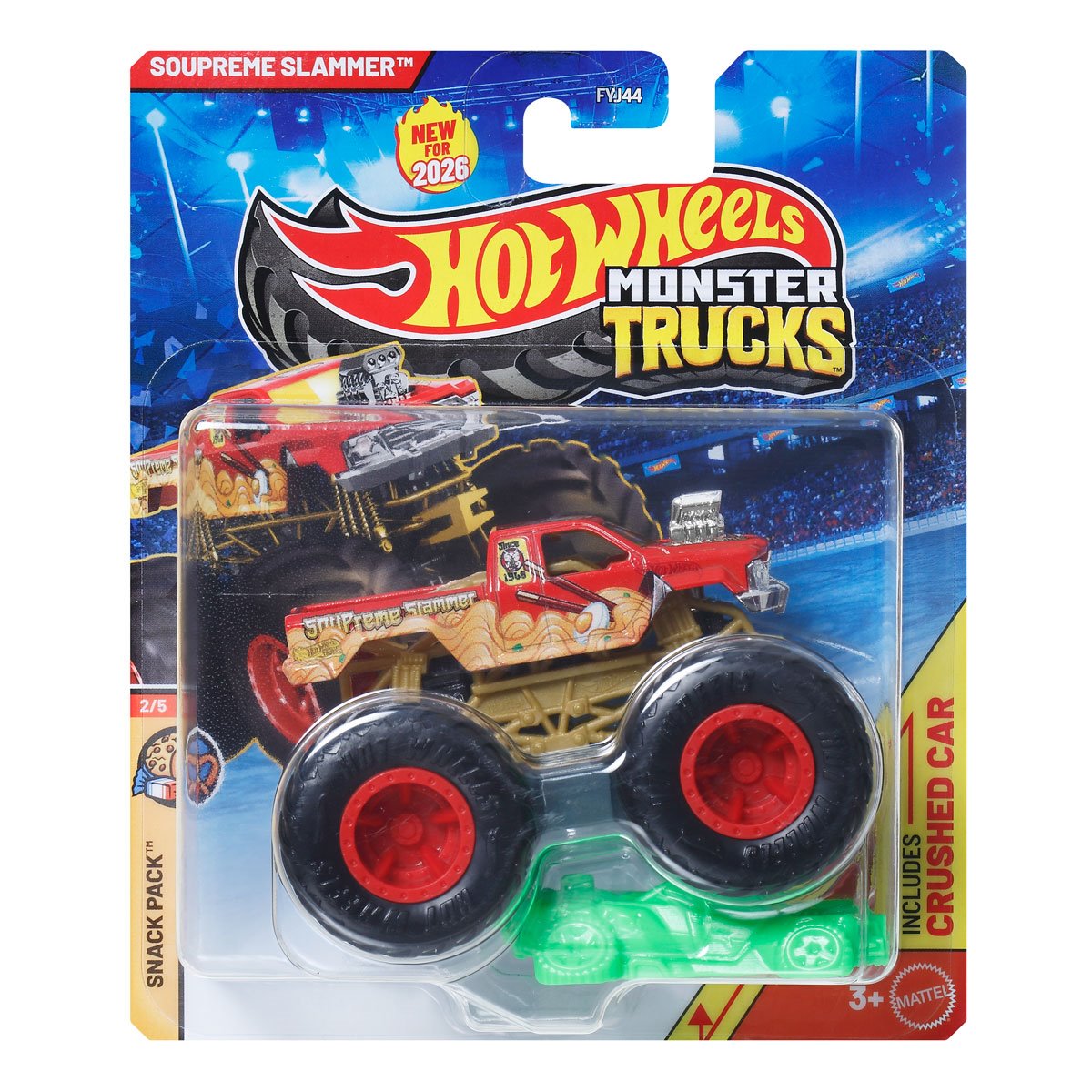 Hot Wheels Monster Trucks 1:64 Scale Vehicle 2026 Mix 3 Case of 8