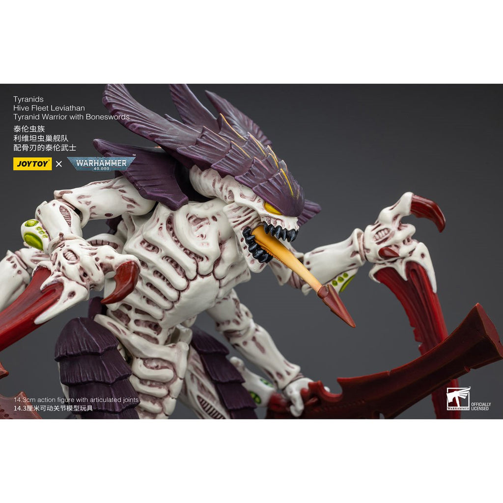 Joy Toy Warhammer 40,000 Tyranids Hive Fleet Leviathan Tyranid Warrior with Boneswords 1:18 Scale Action Figure