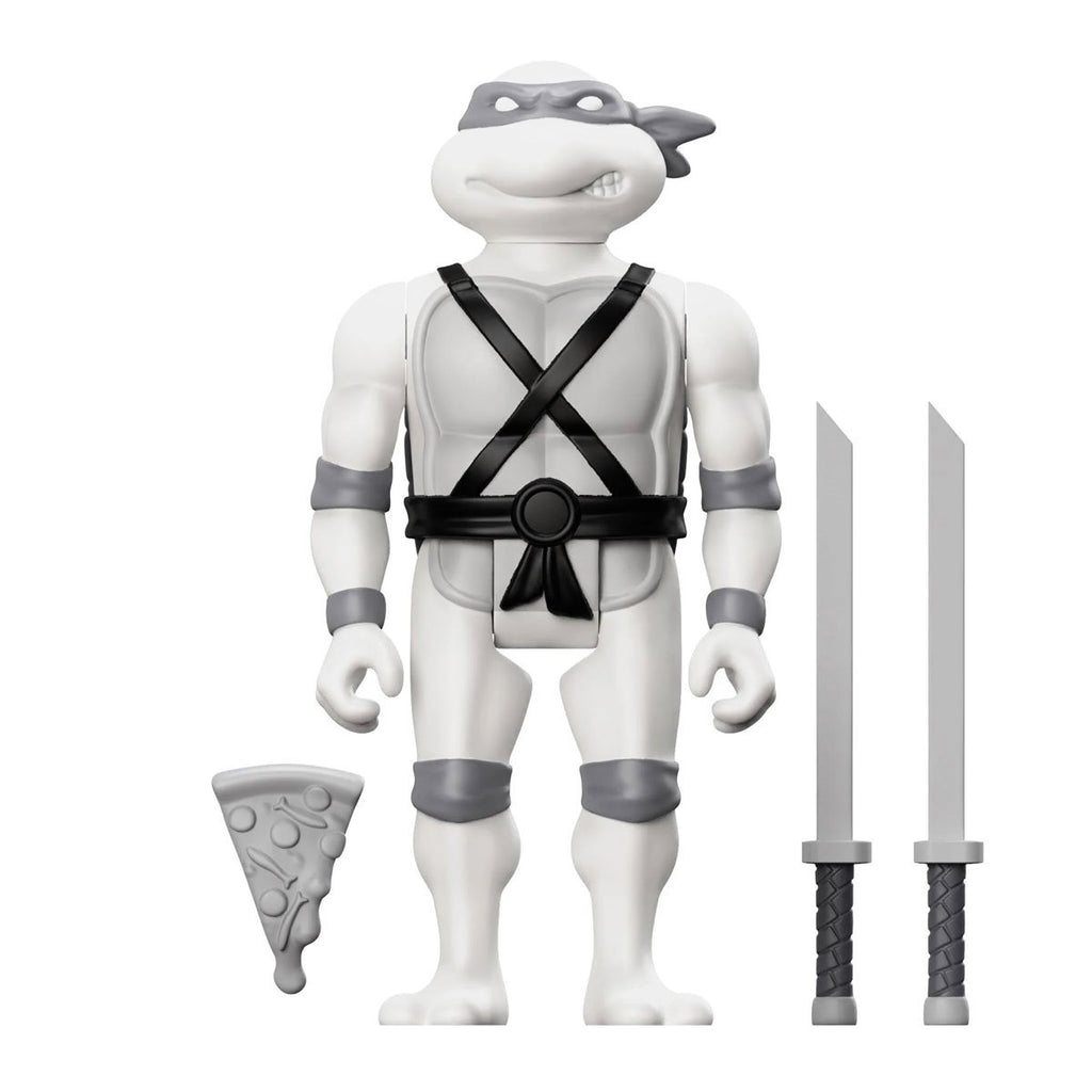 Teenage Mutant Ninja Turtles Comic Grayscale Leonardo 3 3/4-Inch ReAction Figure