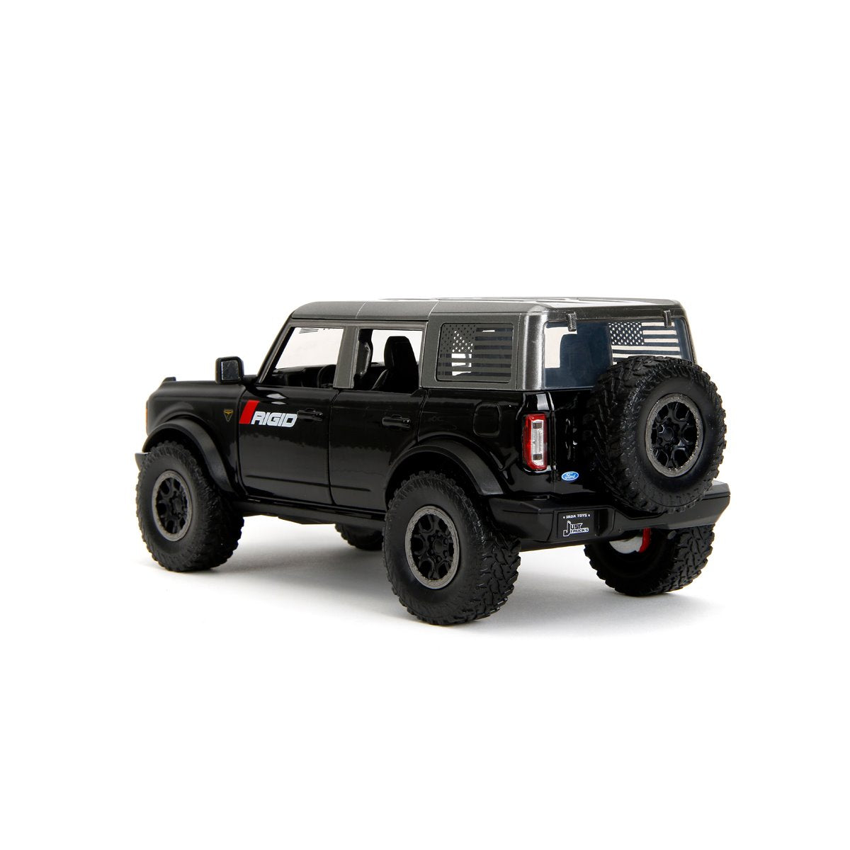 Just Trucks 2021 Ford Bronco 1:24 Scale Die-Cast Metal Vehicle with Tire Rack
