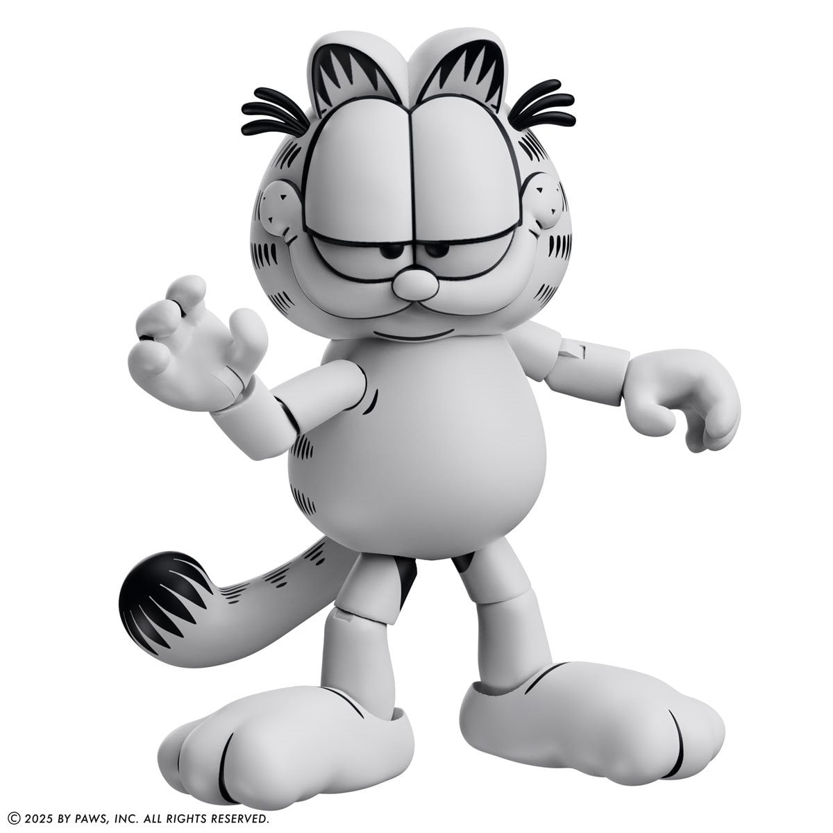 Garfield Black and White Daily Comic Strip Action Figure - Entertainment Earth Exclusive