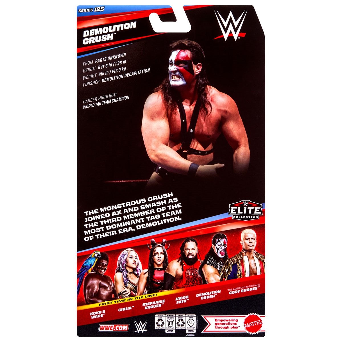 WWE Elite Collection Series 125 Demolition Crush Action Figure