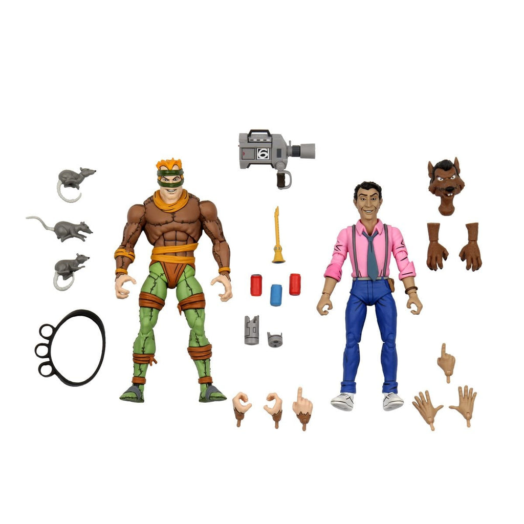 Teenage Mutant Ninja Turtles (1987 Cartoon) Rat King & Vernon 7-Inch Scale Action Figure 2-pack