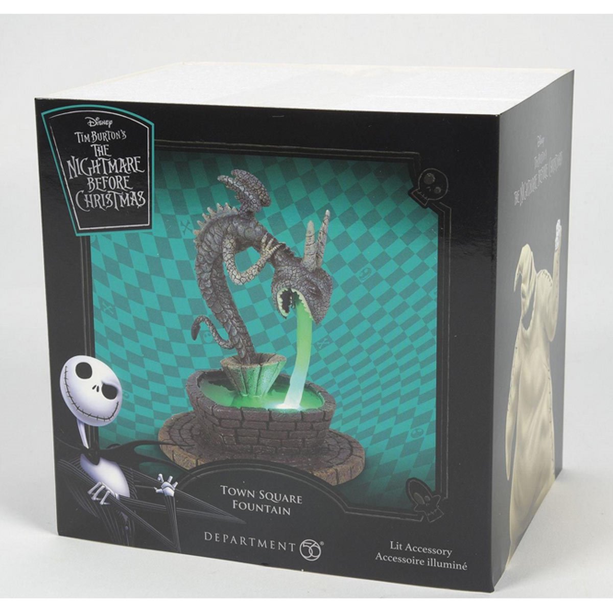 The Nightmare Before Christmas Village Town Square Fountain Statue