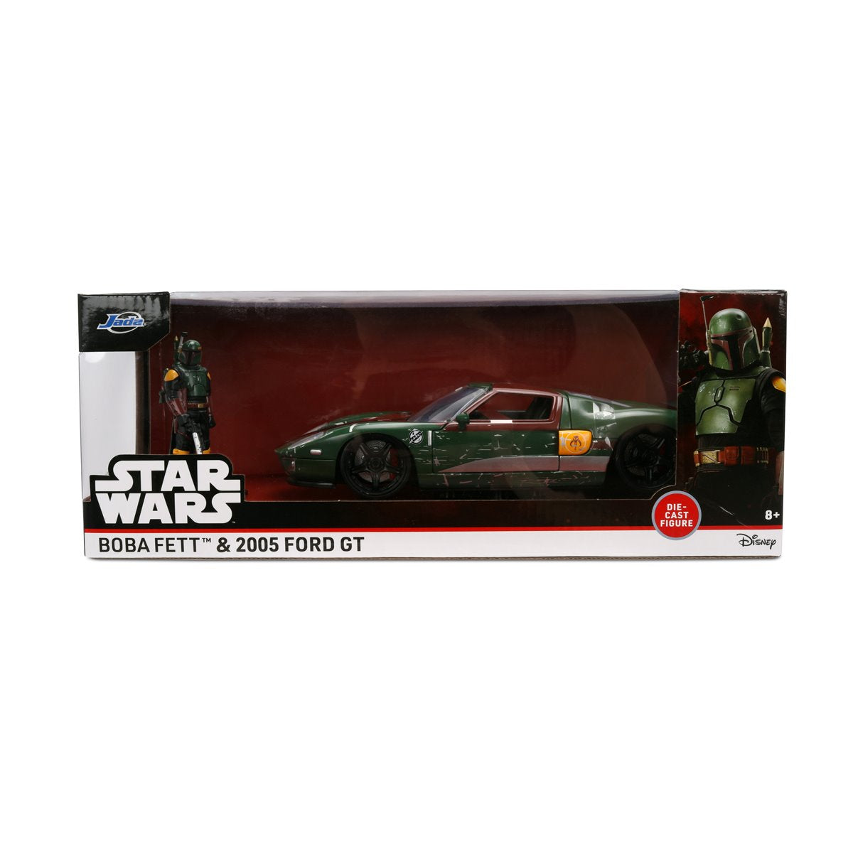 Hollywood Rides Star Wars 2005 Ford GT 1:24 Scale Die-Cast Metal Vehicle with Boba Fett Figure