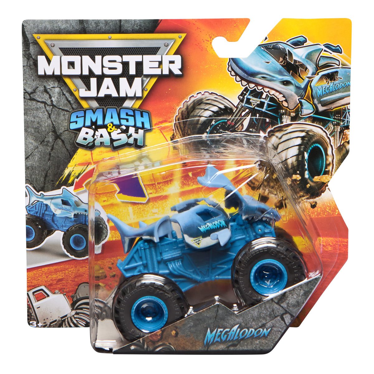 Monster Jam Smash & Bash Mix 1 1:64 Scale Vehicle Case of 3