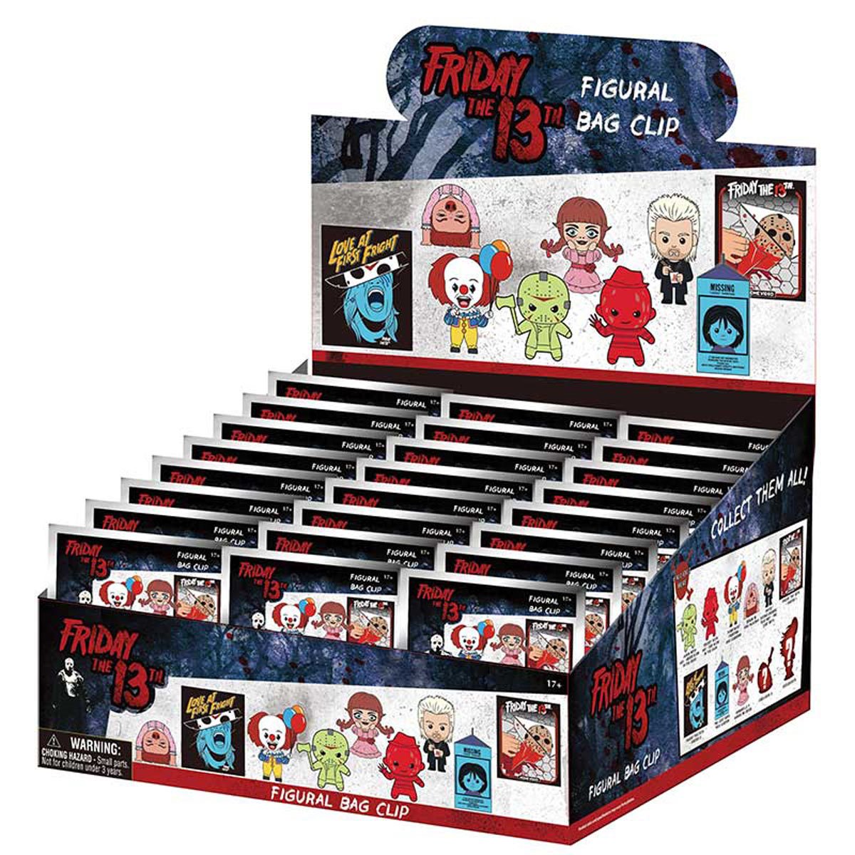 WB Horror Series 9 3D Foam Bag Clip Random 6-Pack