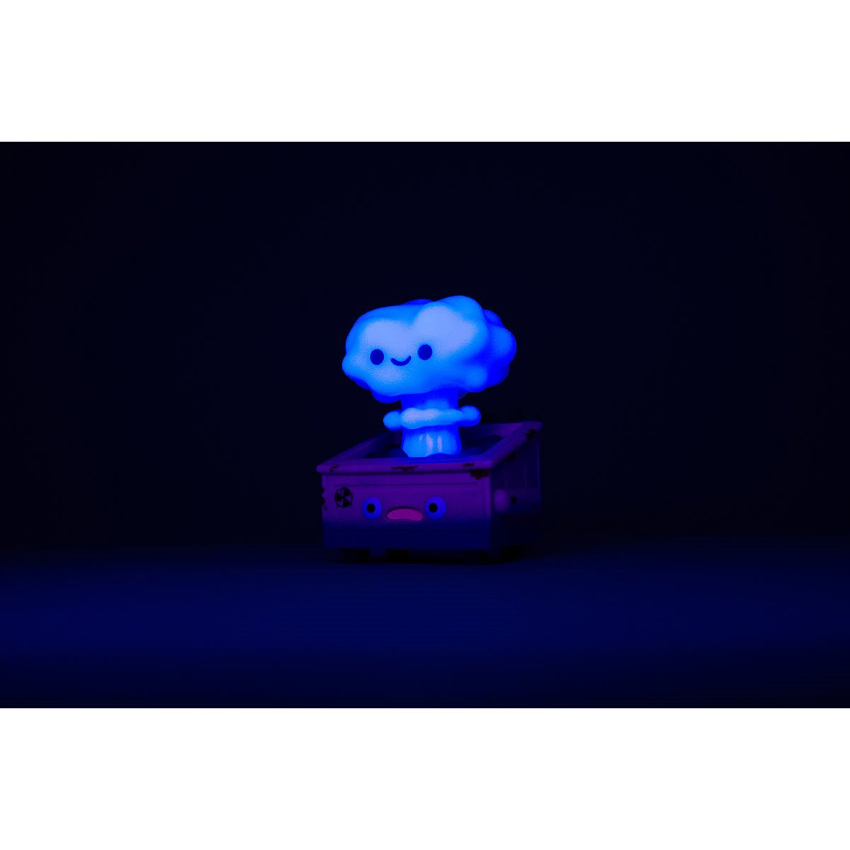 Lil Nuclear Dumpster Fire Biohazard Blue Variant Vinyl Figure - Entertainment Earth Exclusive