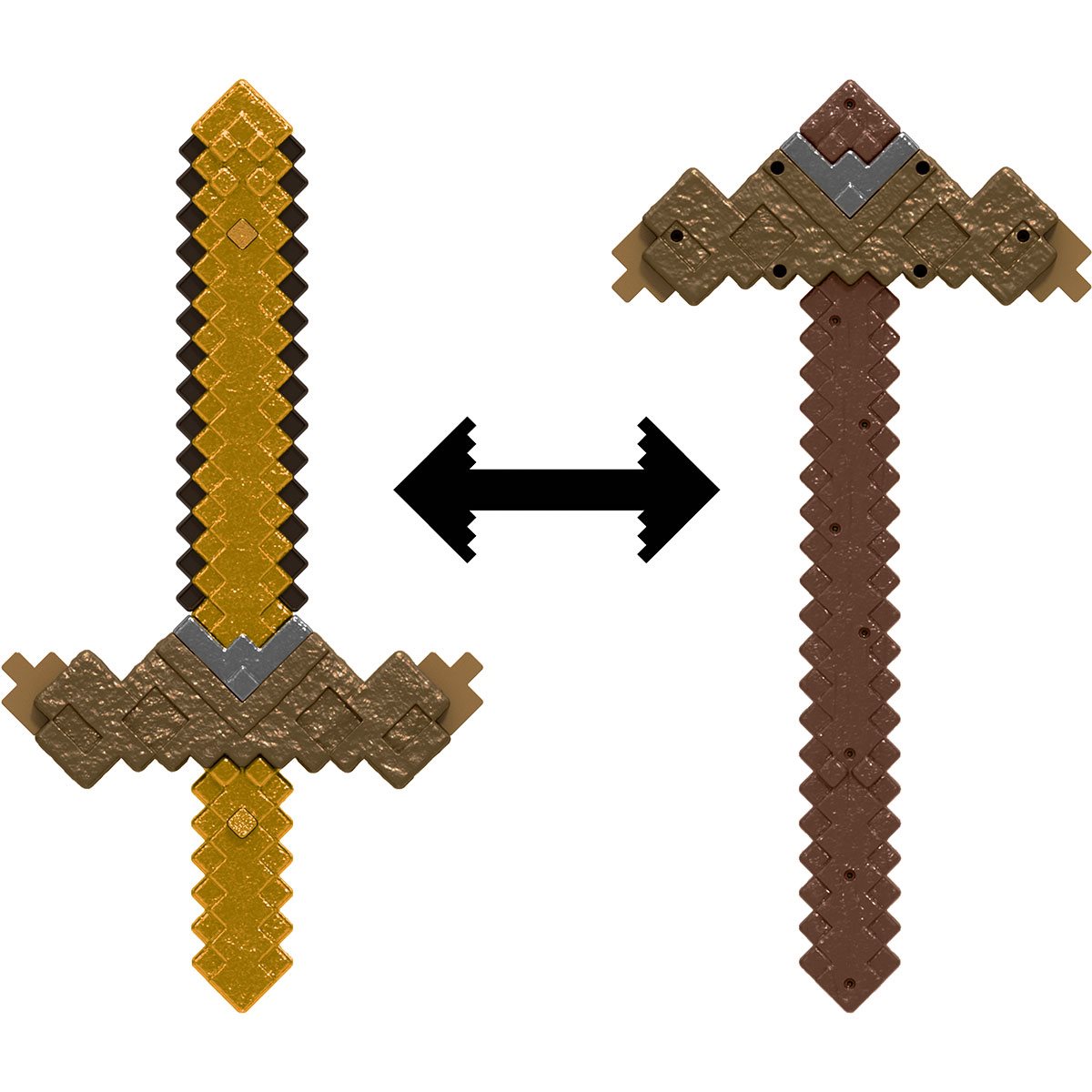 Minecraft Click and Switch Sword and Pickaxe Roleplay Accessory