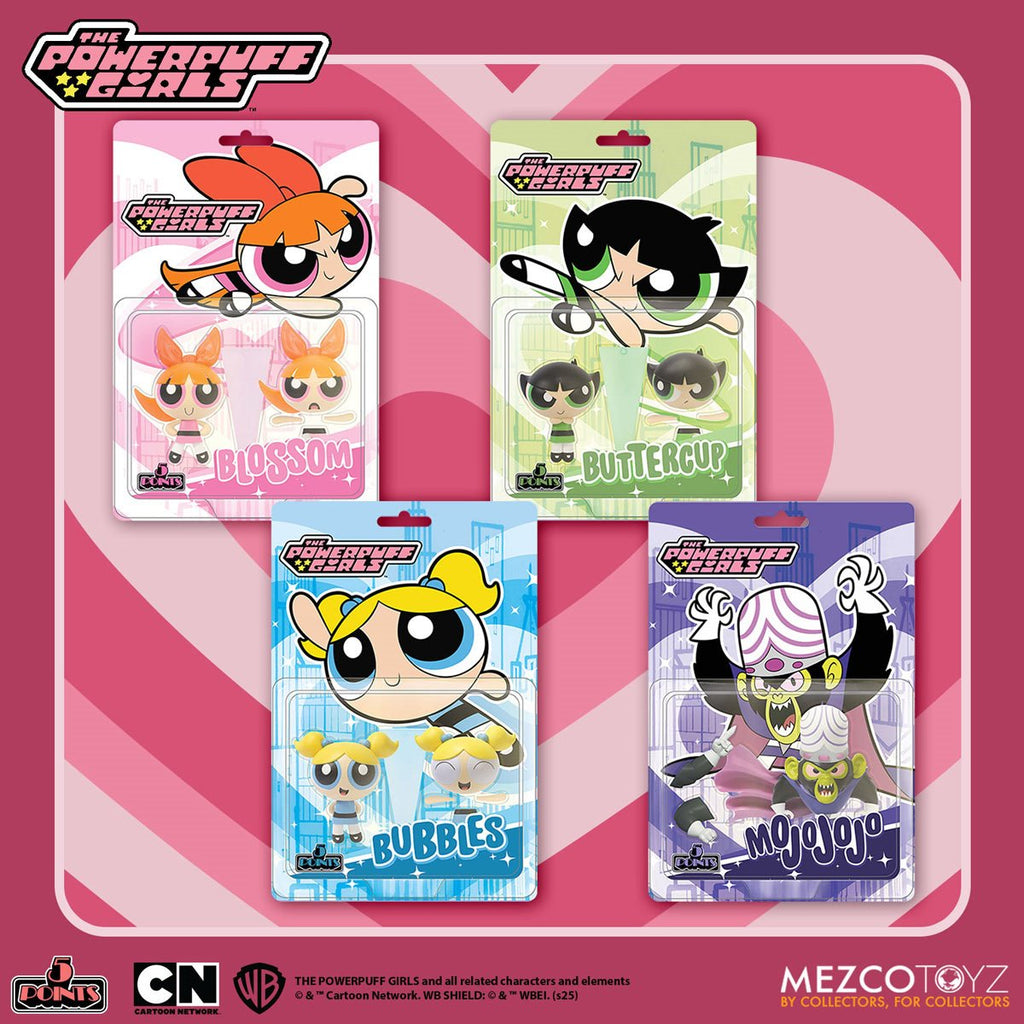 The Powerpuff Girls 5 Points Action Figures Set of 4