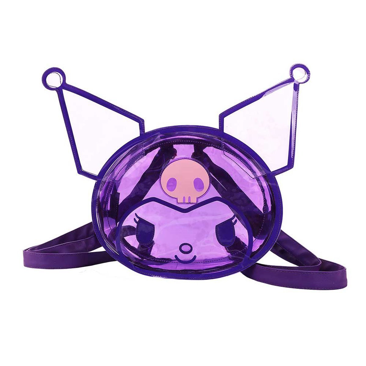 Sanrio Kuromi Shaped Clear Mini-Backpack