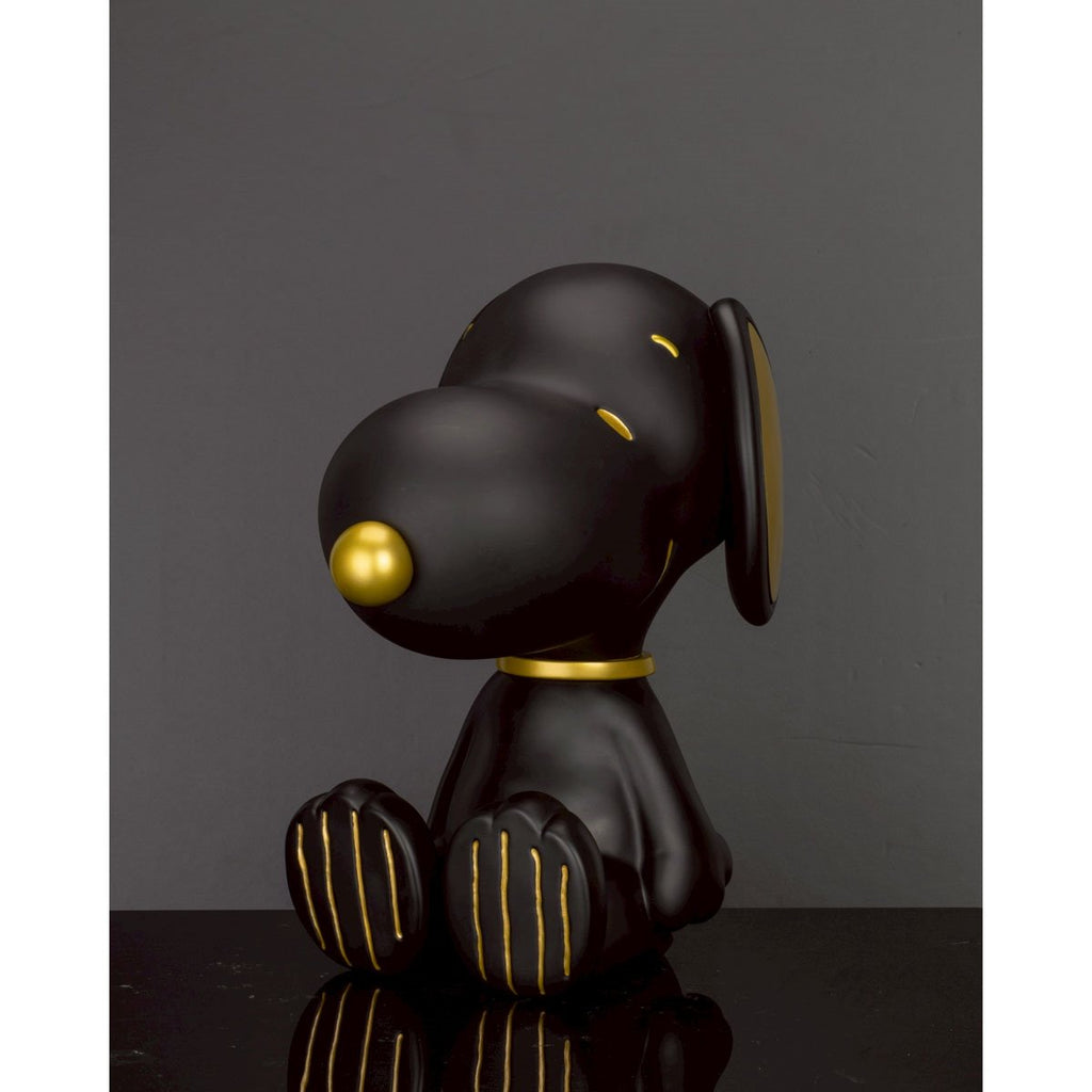 Peanuts Snoopy Black and Gold Version VPB-018SP Peanuts Series Vinyl Functional Piggy Bank