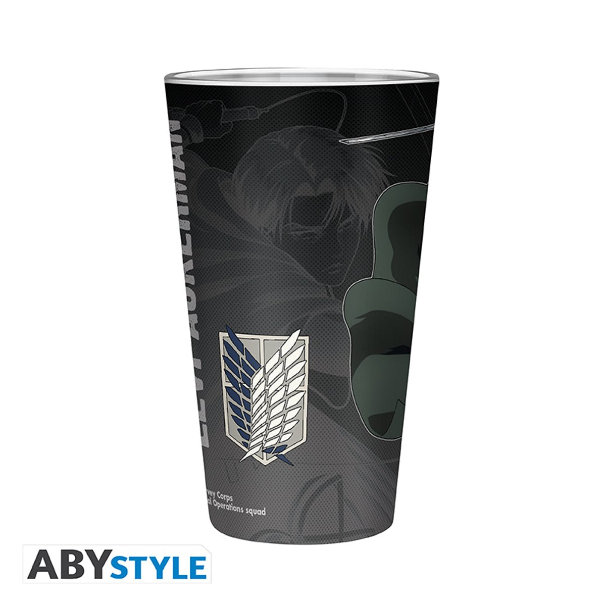 Attack on Titan Levi 14 oz. Glass
