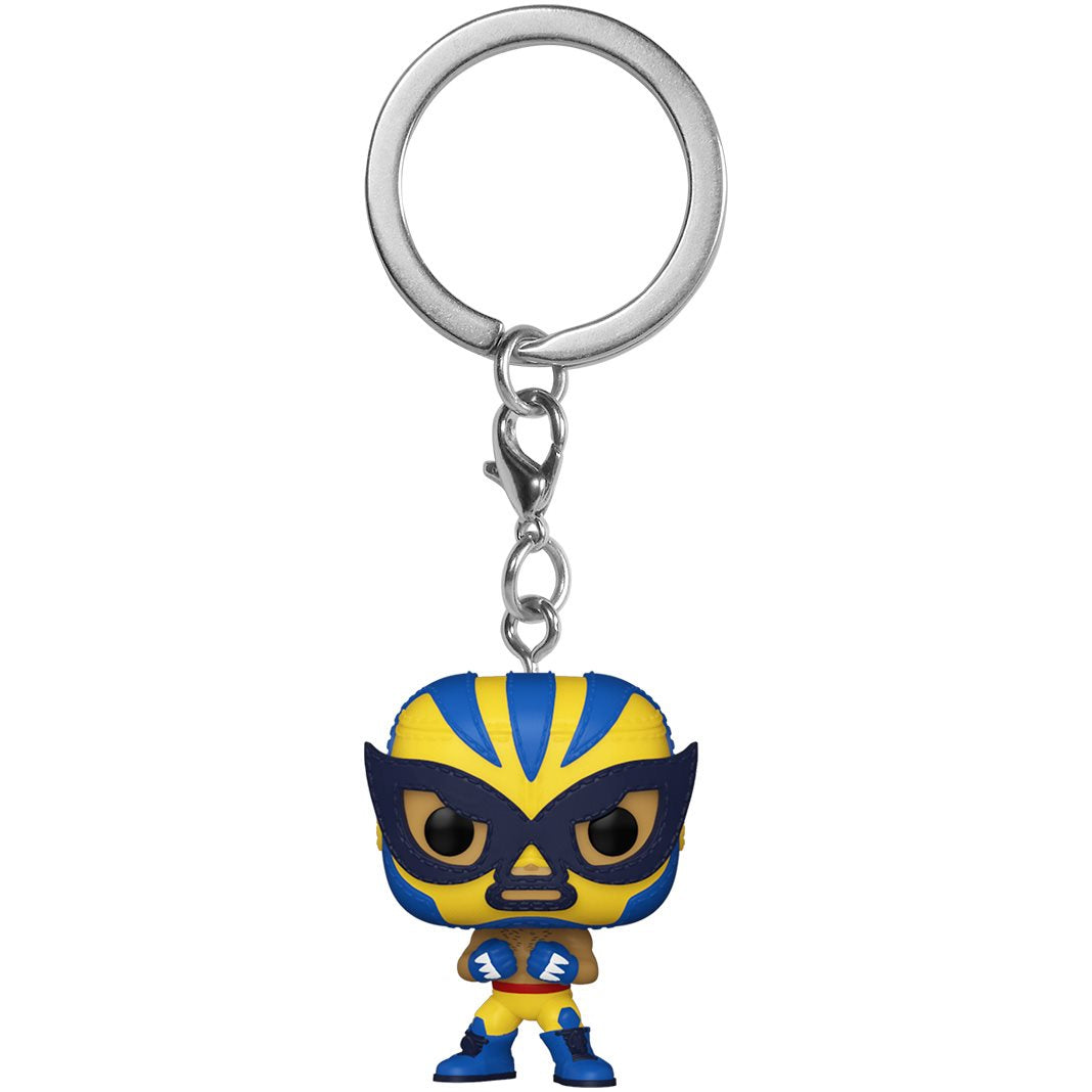 Marvel Luchadores El Animal Indestructible Wolverine Funko Pocket Pop! Key Chain