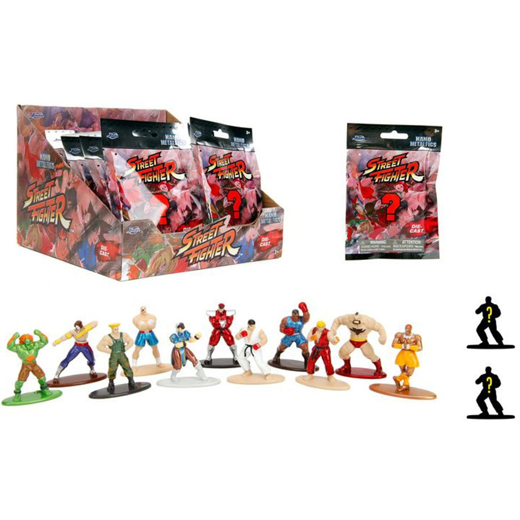 Street Fighter II Nano MetalFigs Die-Cast Metal Blind Box Mini-Figure Case of 24