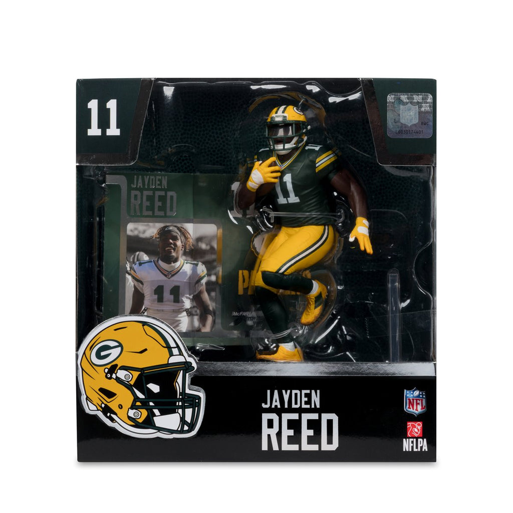 NFL SportsPicks 2025 Green Bay Packers Jayden Reed 7-Inch Scale Posed Figure