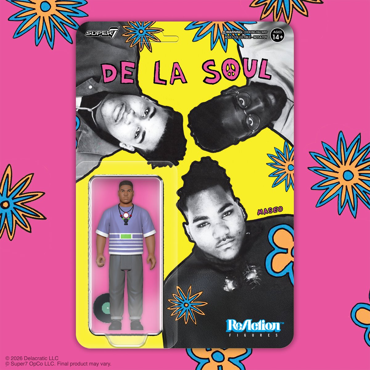 De La Soul Vincent Maseo Mason (Me, Myself & I) 3 3/4-Inch ReAction Figure