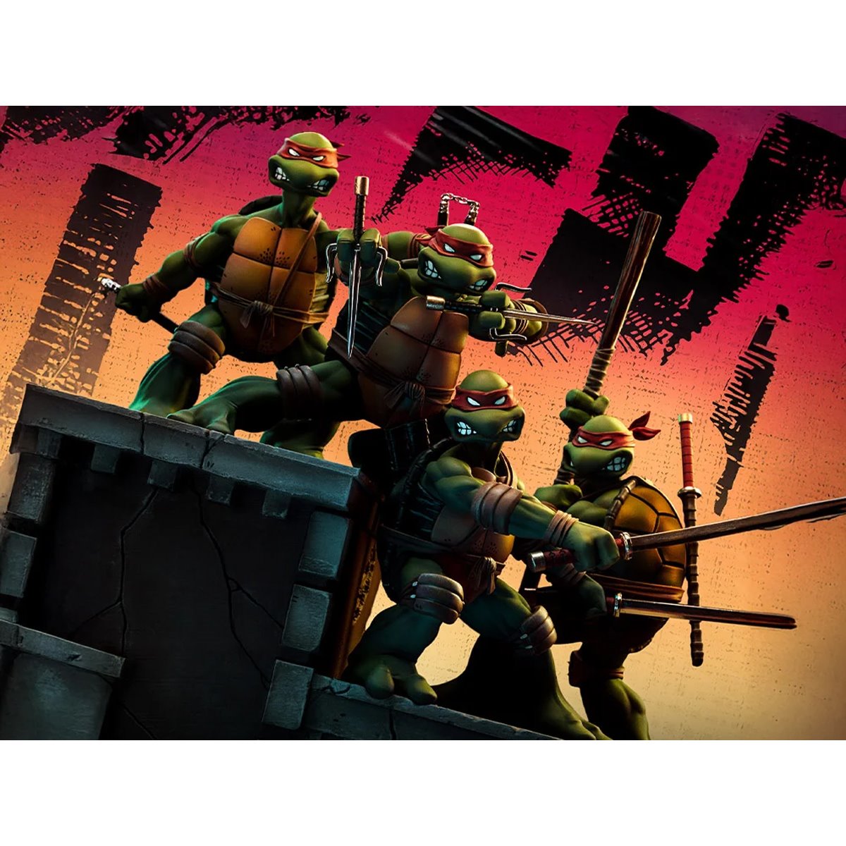 Teenage Mutant Ninja Turtles 1st Cover Deluxe 1:10 Art Scale Limited Edition Statue Set