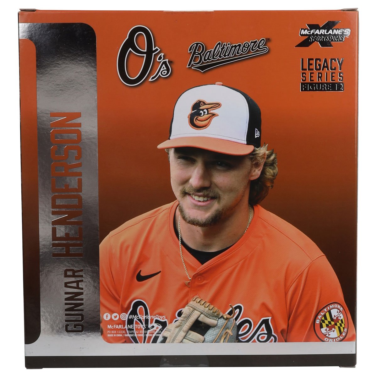 MLB SportsPicks Baltimore Orioles Gunnar Henderson 7-Inch Posed Figure Case of 6