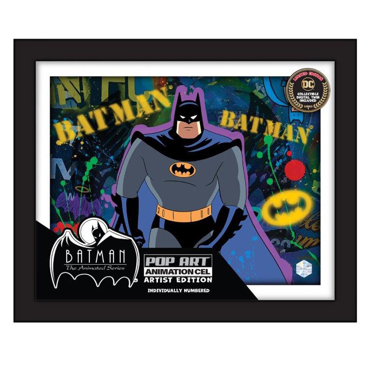 Batman: The Animated Series The Cat and The Claw: Part 1 #1108 Animation Cel Artist Edition Framed Art Print